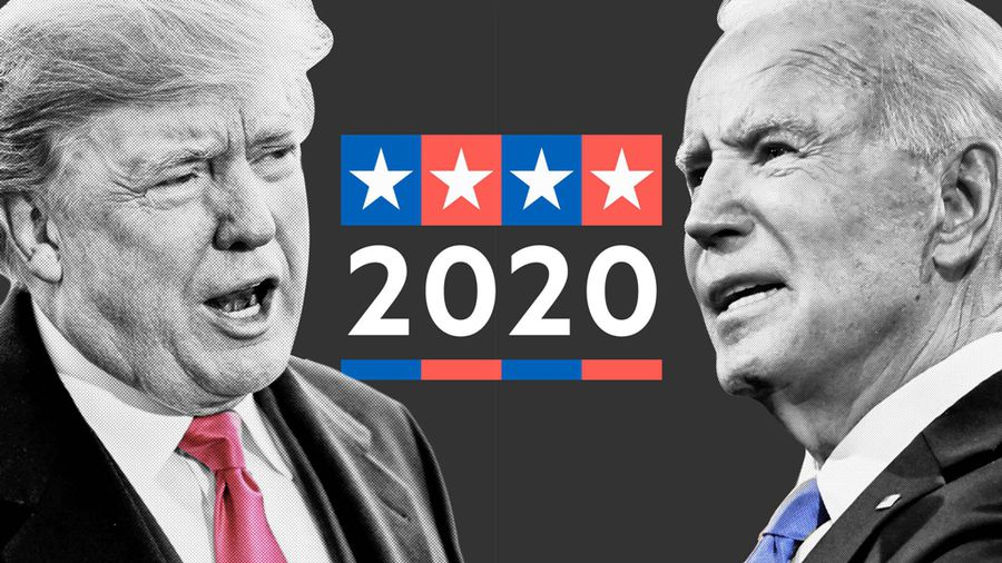 2020美国大选总统候选人特朗普与拜登,来源:金融时报